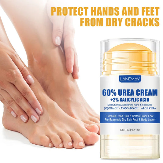 Ultra-Hydrating Foot Cream Aloe Vera for Softening Dry Cracked Feet - Gentle Exfoliation Daily Foot Care Solution