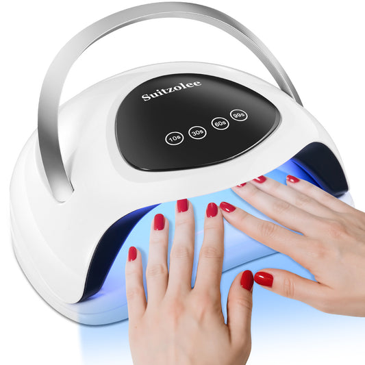 Professional Nail Lamp 180W Fast Dry with LCD Display, Adjustable Timer, Portable /Blue Light for Gel Polish, Manicure & Pedicure,