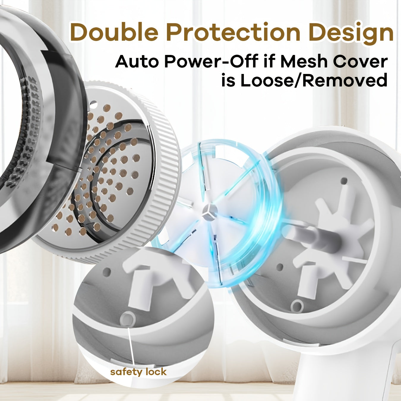 Rechargeable Fabric Shaver & Lint Remover with 6-Leaf Blade System, 3-Speed Settings & Digital LED Display, Ergonomic Handle for Clothing, Sweaters, Furniture - Powerful Fuzz Remover Device