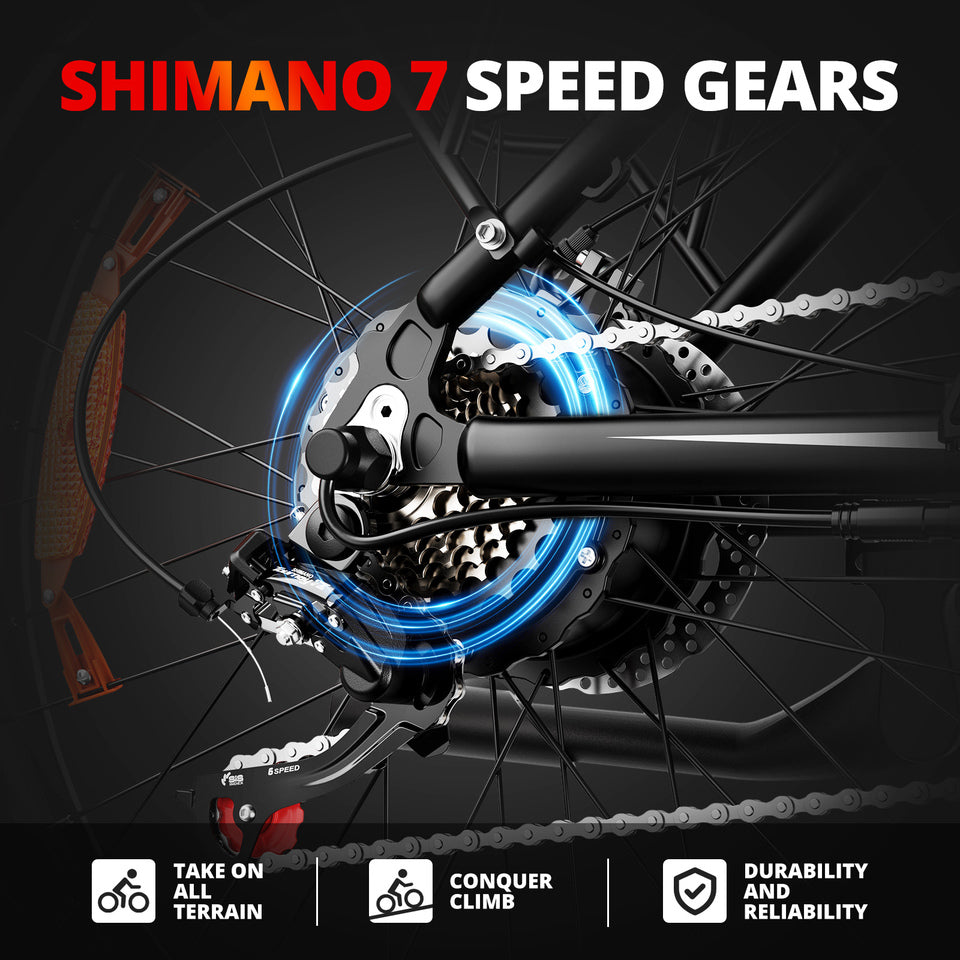 Mountain E-Bike 1500W Peak with Fat Tires