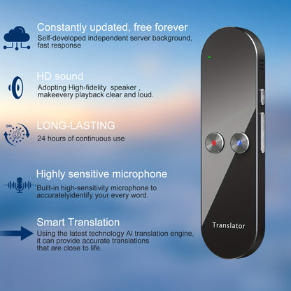 AI Translator over 120+ Language Portable Smart Device Instant Voice Real-time