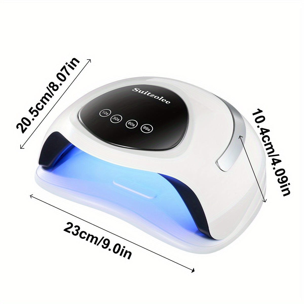 Professional Nail Lamp 180W Fast Dry with LCD Display, Adjustable Timer, Portable /Blue Light for Gel Polish, Manicure & Pedicure,