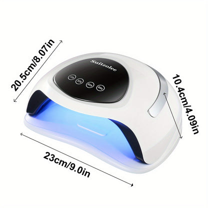 Professional Nail Lamp 180W Fast Dry with LCD Display, Adjustable Timer, Portable /Blue Light for Gel Polish, Manicure & Pedicure,