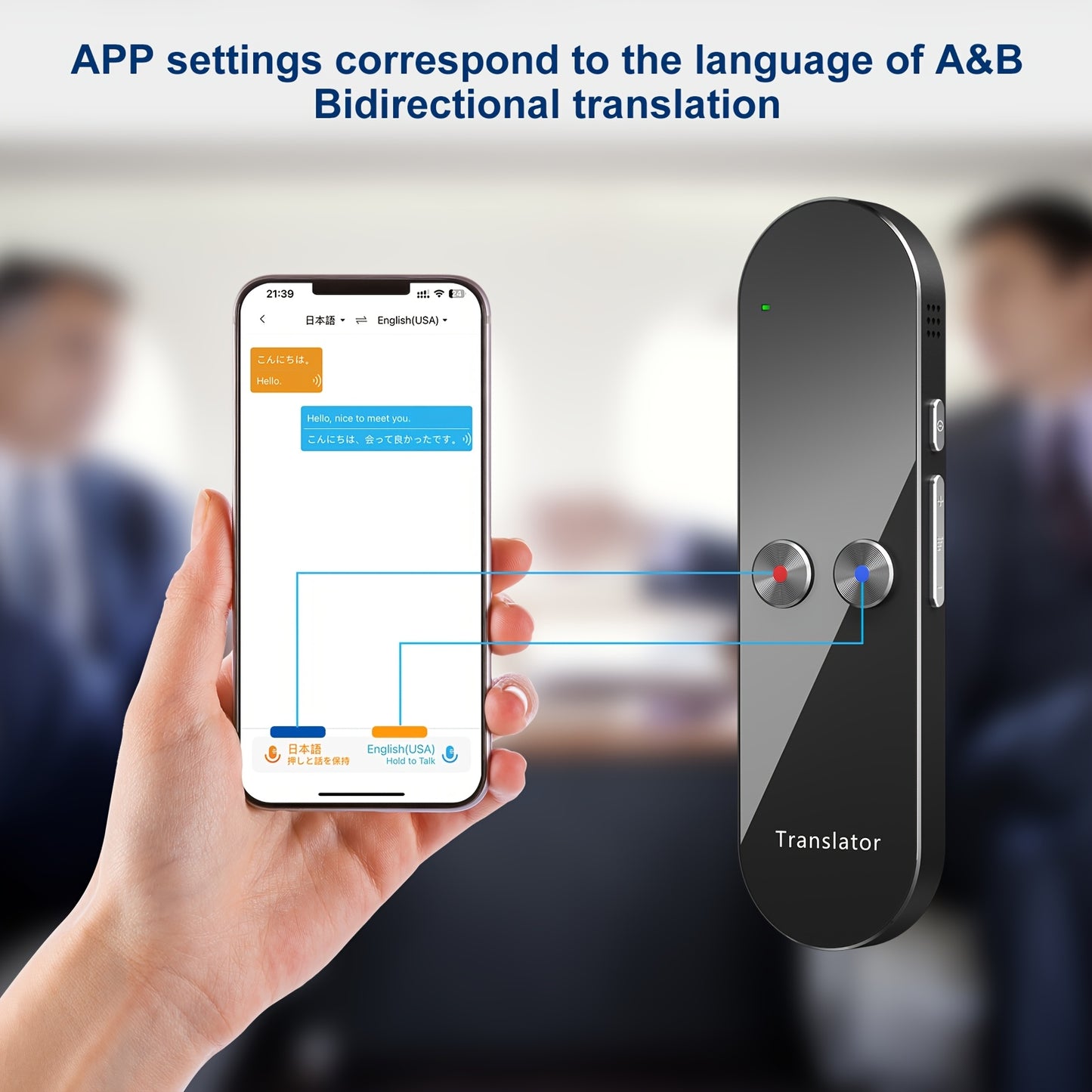 AI Translator over 120+ Language Portable Smart Device Instant Voice Real-time