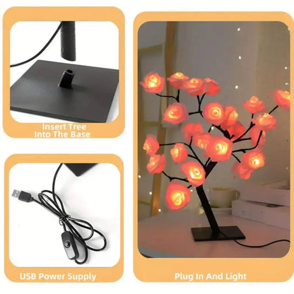 Tree Lamp, Flower Lamp DIY Branches Night Lights For Bedroom
