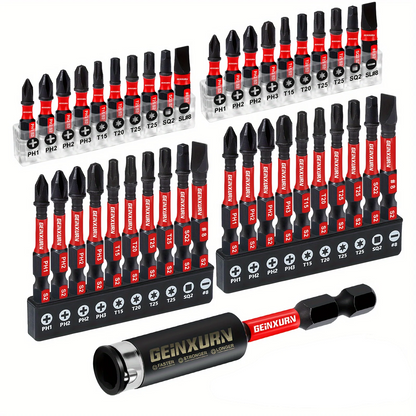 Geinxurn Magnetic Screwdriver Bits 25mm 50mm Impact PH1-#8 Torx SQ PH SL Bit Holder