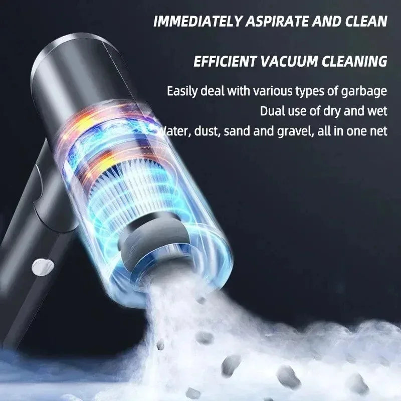Portable Wireless 120W High Power Car Vacuum Cleaner Dual Use for Home and Car