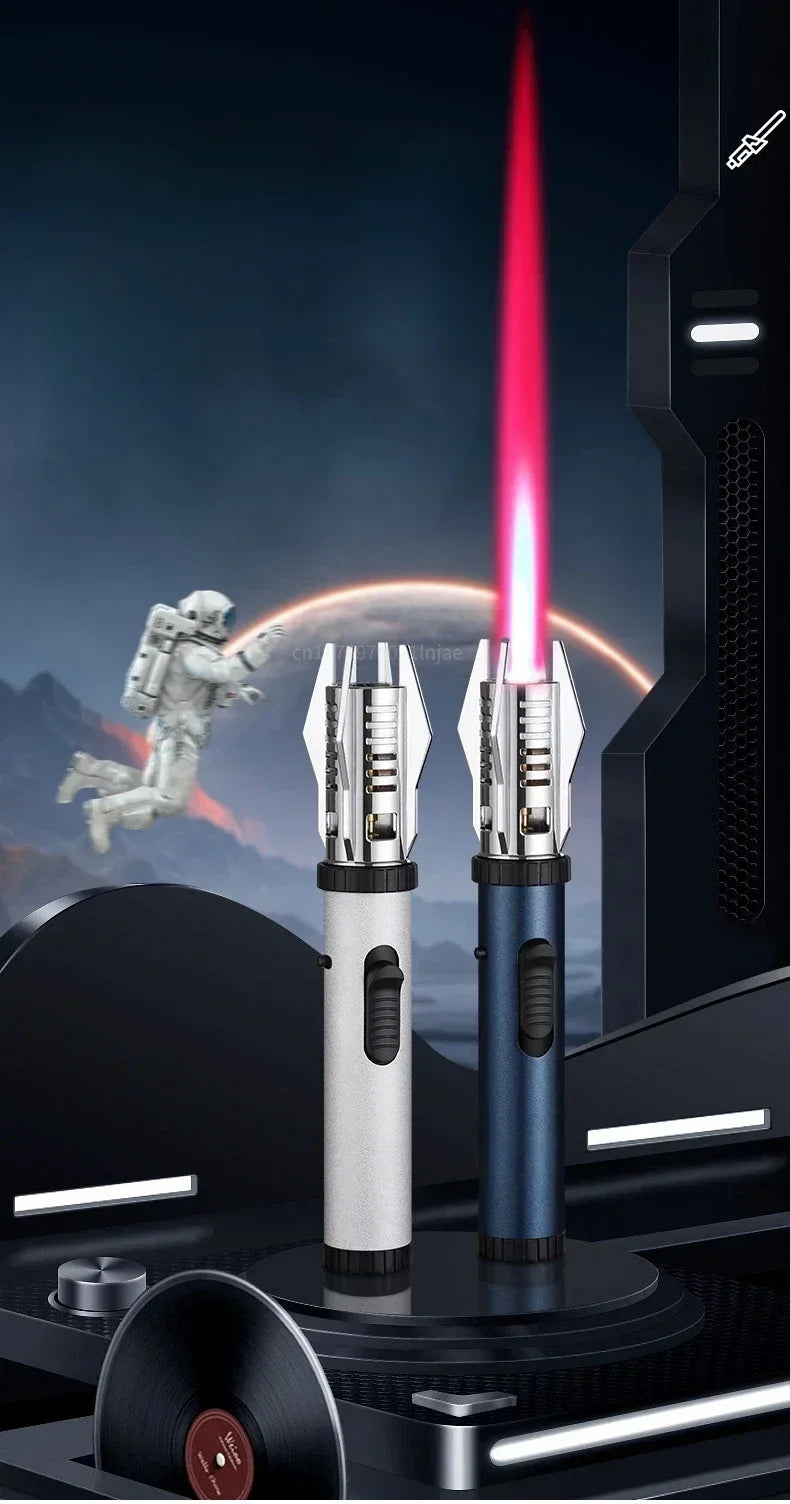 Windproof Turbine Torch Jet Butane Gas Lighter Camp fire