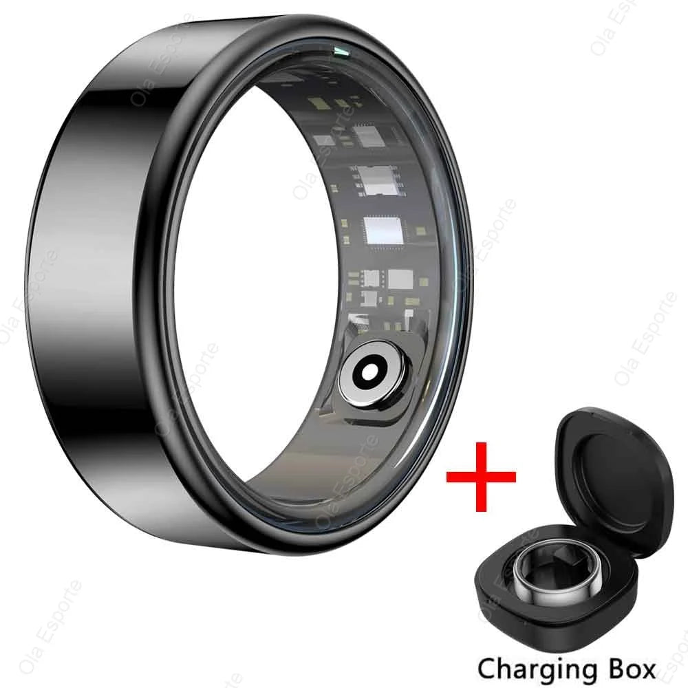 Smart Ring for Men and Women, Heart Rate and Blood Oxygen Monitor Smart ring IP68 5ATM Waterproof, Multi-sport Mode Finger Ring, new 2025