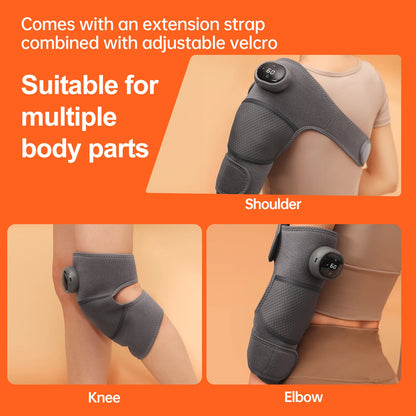2PCS Cordless Knee Massager with Heat and Vibration for Knee Shoulder Elbow and Arthritis