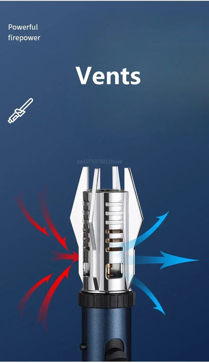 Windproof Turbine Torch Jet Butane Gas Lighter Camp fire