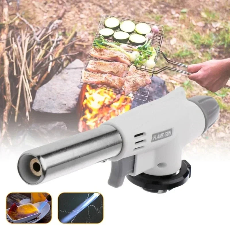 Butane Torch Flame Gun Blowtorch for Professional Kitchen Cooking Soldering Butane Autoignition gas-Burner Lighter Heating