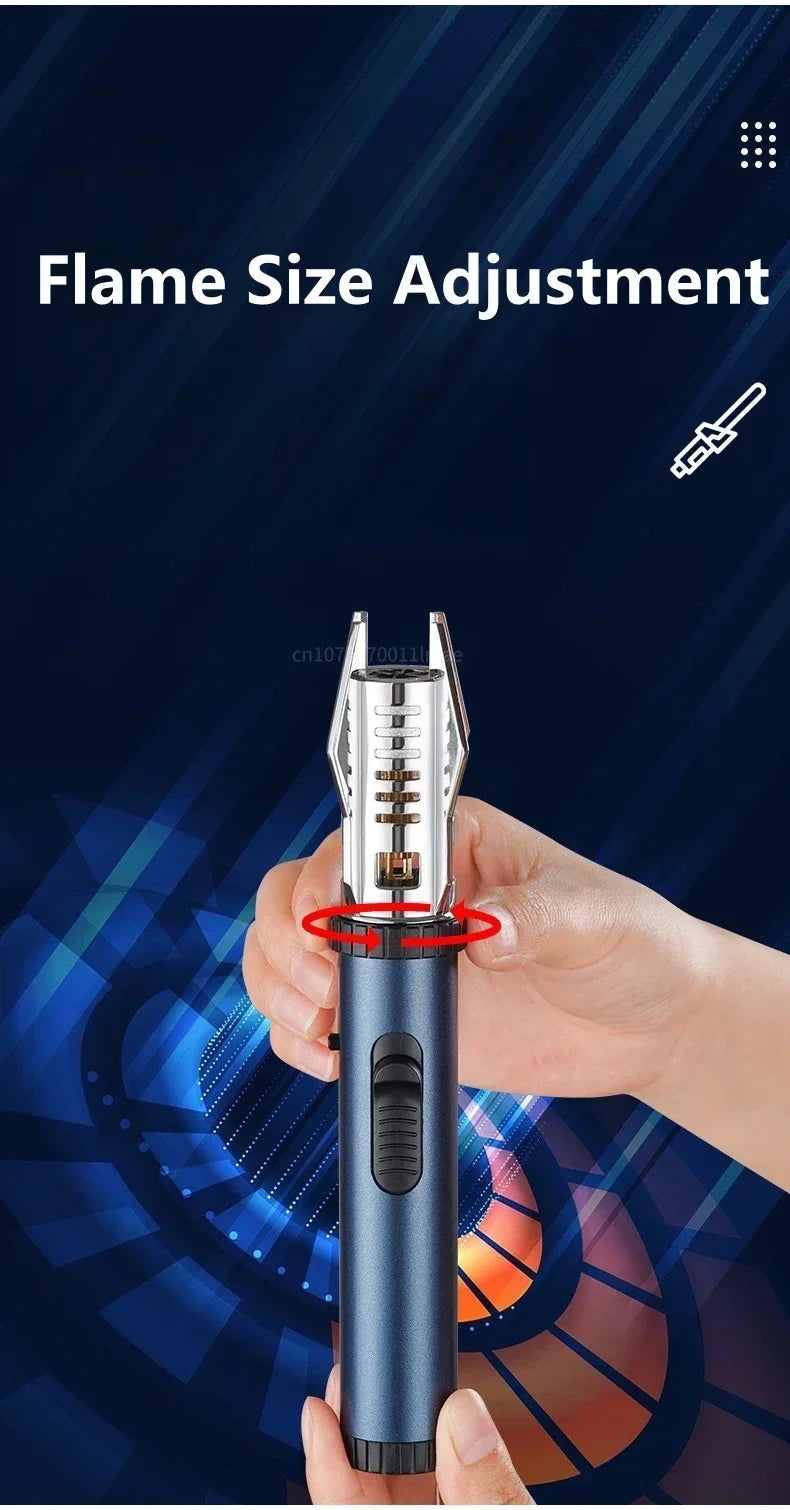 Windproof Turbine Torch Jet Butane Gas Lighter Camp fire