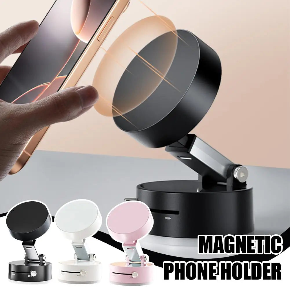 Double Sided Suction Cup Magnetic Phone Holder Foldable Holder