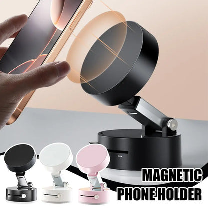 Double Sided Suction Cup Magnetic Phone Holder Foldable Holder