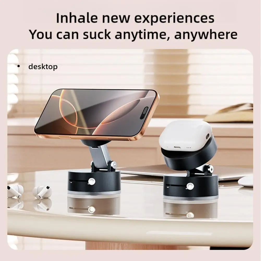 Double Sided Suction Cup Magnetic Phone Holder Foldable Holder
