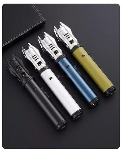 Windproof Turbine Torch Jet Butane Gas Lighter Camp fire