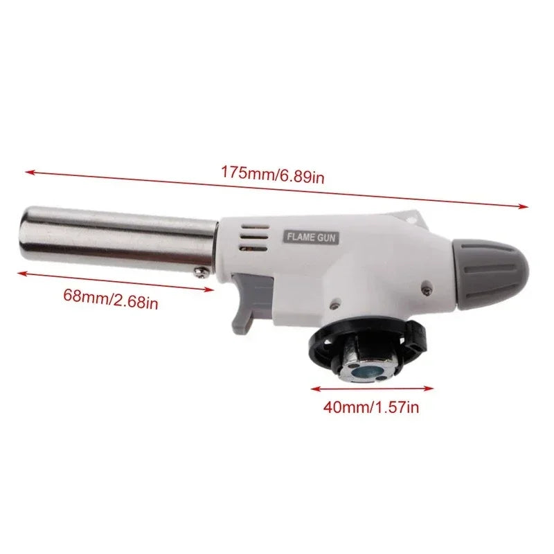 Butane Torch Flame Gun Blowtorch for Professional Kitchen Cooking Soldering Butane Autoignition gas-Burner Lighter Heating