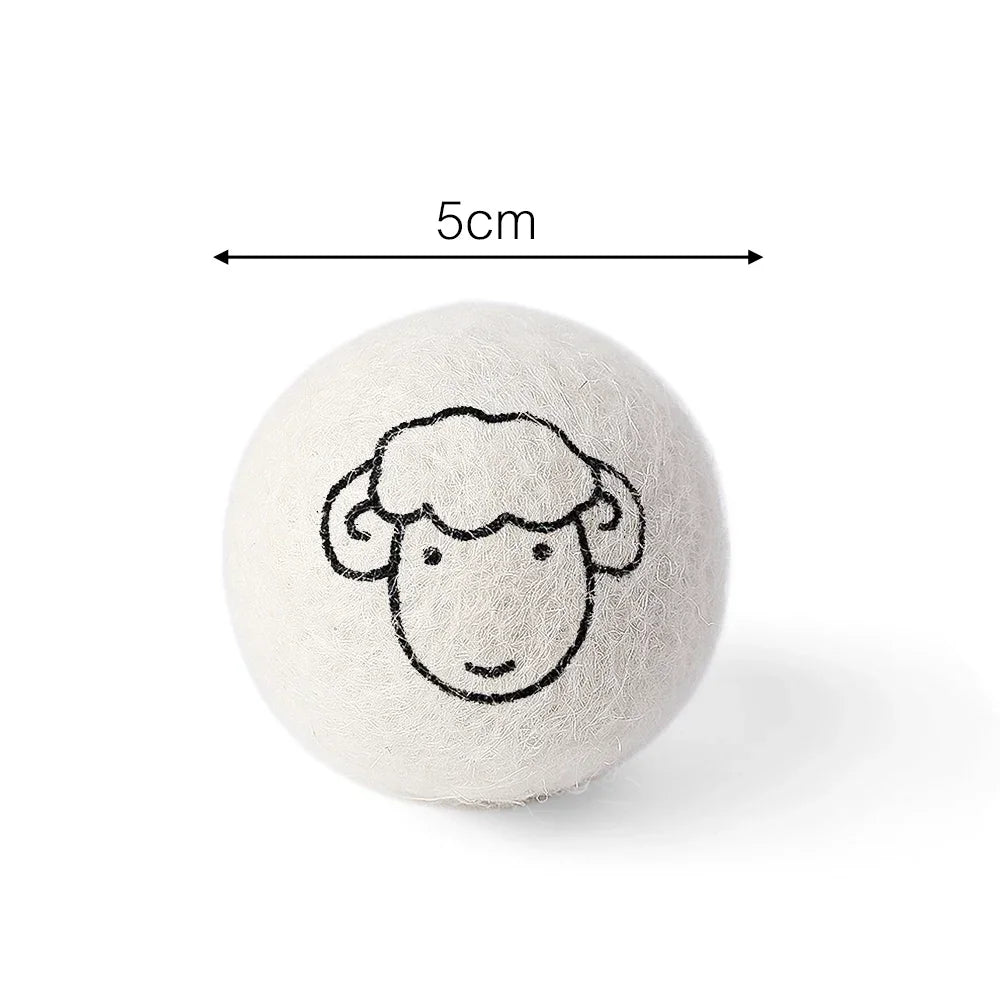 Wool Dryer Balls Natural Laundry Fabric Softener Quality Reusable Tumble 6pcs 5cm