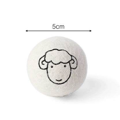 Wool Dryer Balls Natural Laundry Fabric Softener Quality Reusable Tumble 6pcs 5cm