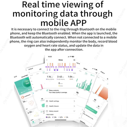 Smart Ring for Men and Women, Heart Rate and Blood Oxygen Monitor Smart ring IP68 5ATM Waterproof, Multi-sport Mode Finger Ring, new 2025