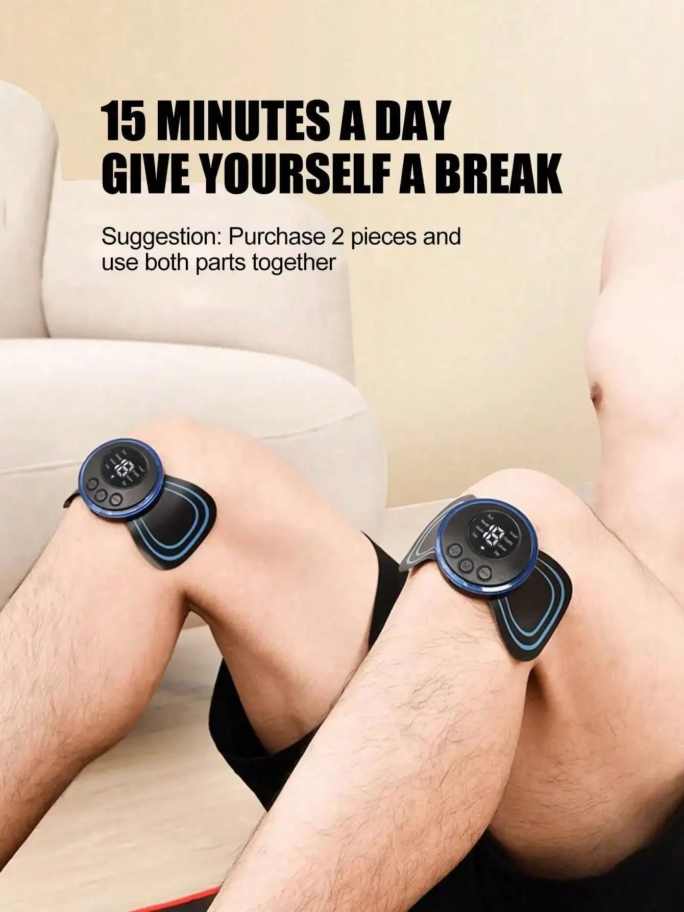 Mini Cervical Spine Patch and portable body massage with remote control