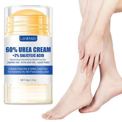Ultra-Hydrating Foot Cream Aloe Vera for Softening Dry Cracked Feet - Gentle Exfoliation Daily Foot Care Solution