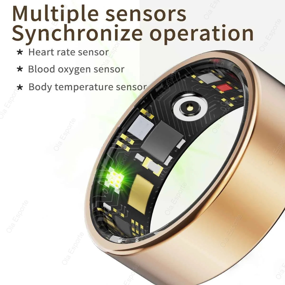 Smart Ring for Men and Women, Heart Rate and Blood Oxygen Monitor Smart ring IP68 5ATM Waterproof, Multi-sport Mode Finger Ring, new 2025