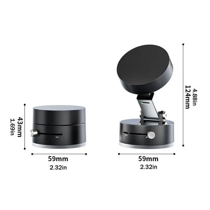 Double Sided Suction Cup Magnetic Phone Holder Foldable Holder