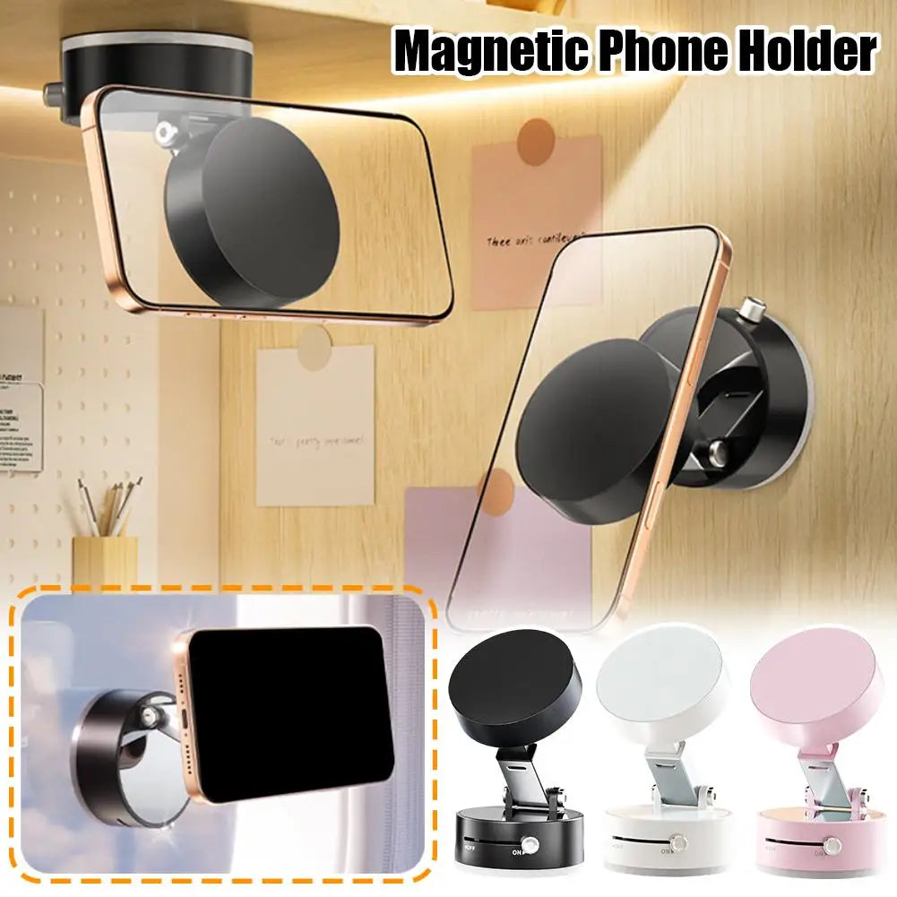 Double Sided Suction Cup Magnetic Phone Holder Foldable Holder
