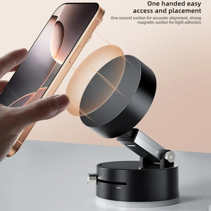 Double Sided Suction Cup Magnetic Phone Holder Foldable Holder