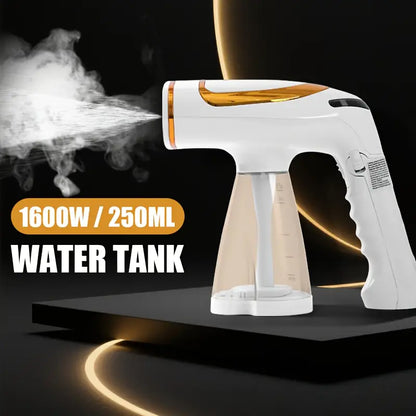 Portable Foldable 1600W Handheld Garment Steamer, New Style Iron with Replaceable Water Tank, Essential Garment Steamer for Travel