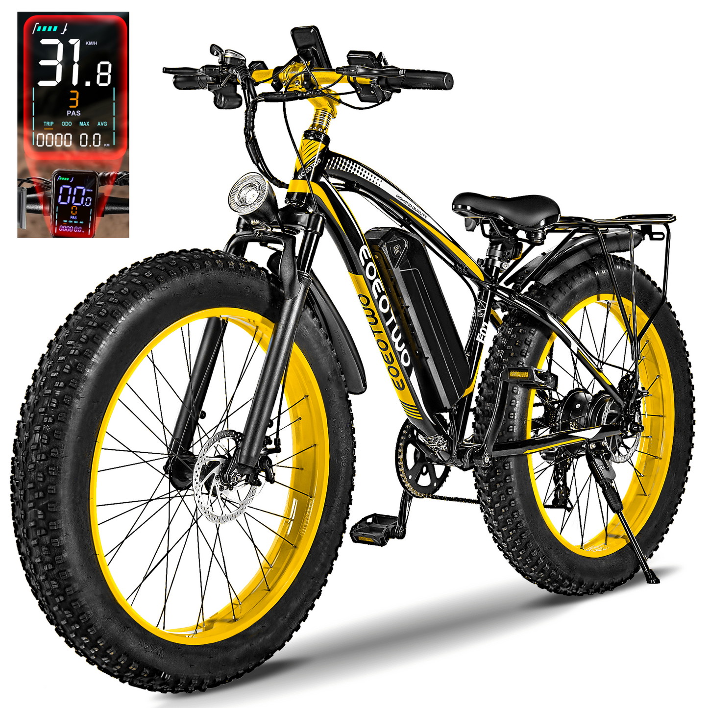 Electric Mountain Bike 1000W- 1500W Peak with Fat tires
