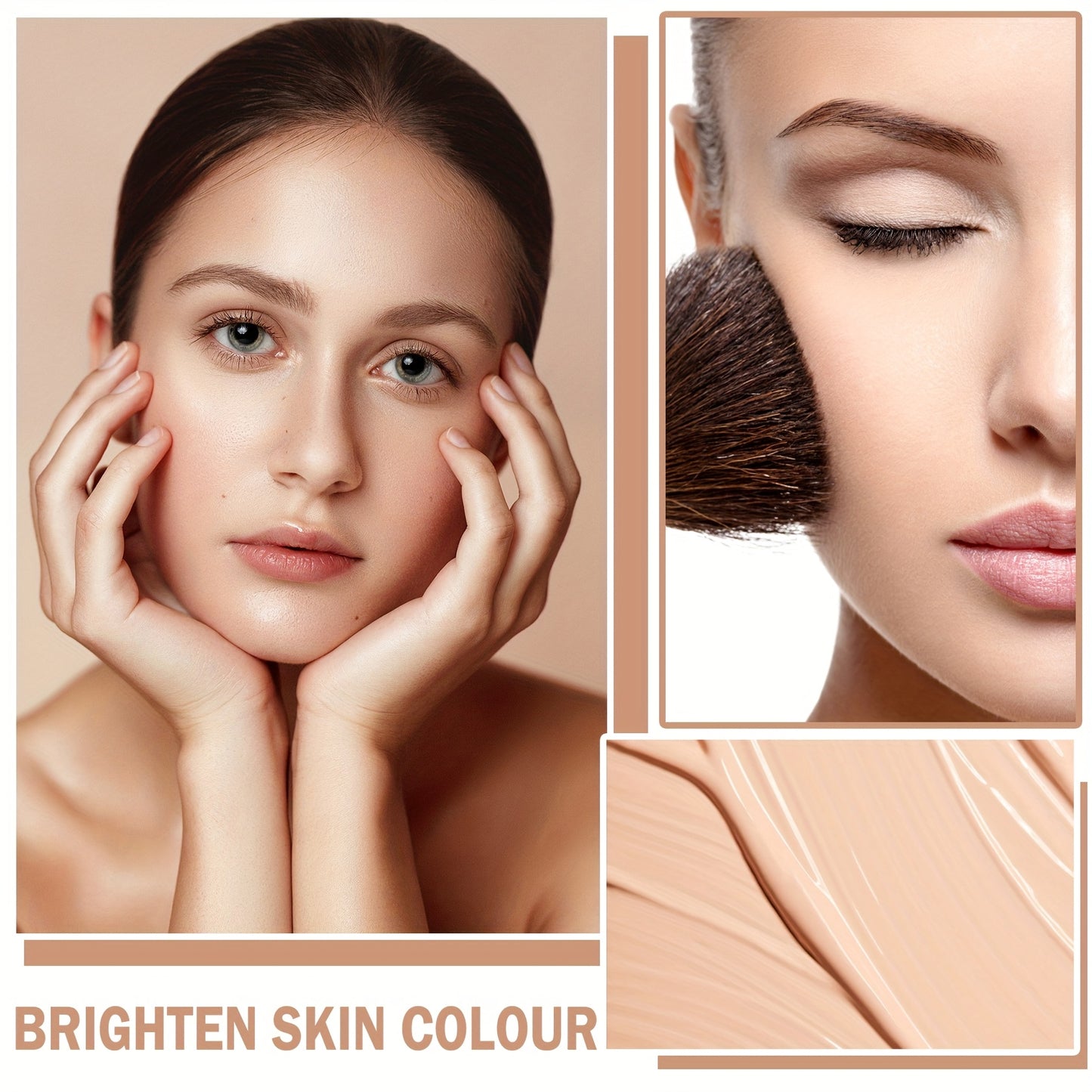 Airbrush Foundation Smooth Makeup Spray Full Coverage/Primer for Mature Skin Set