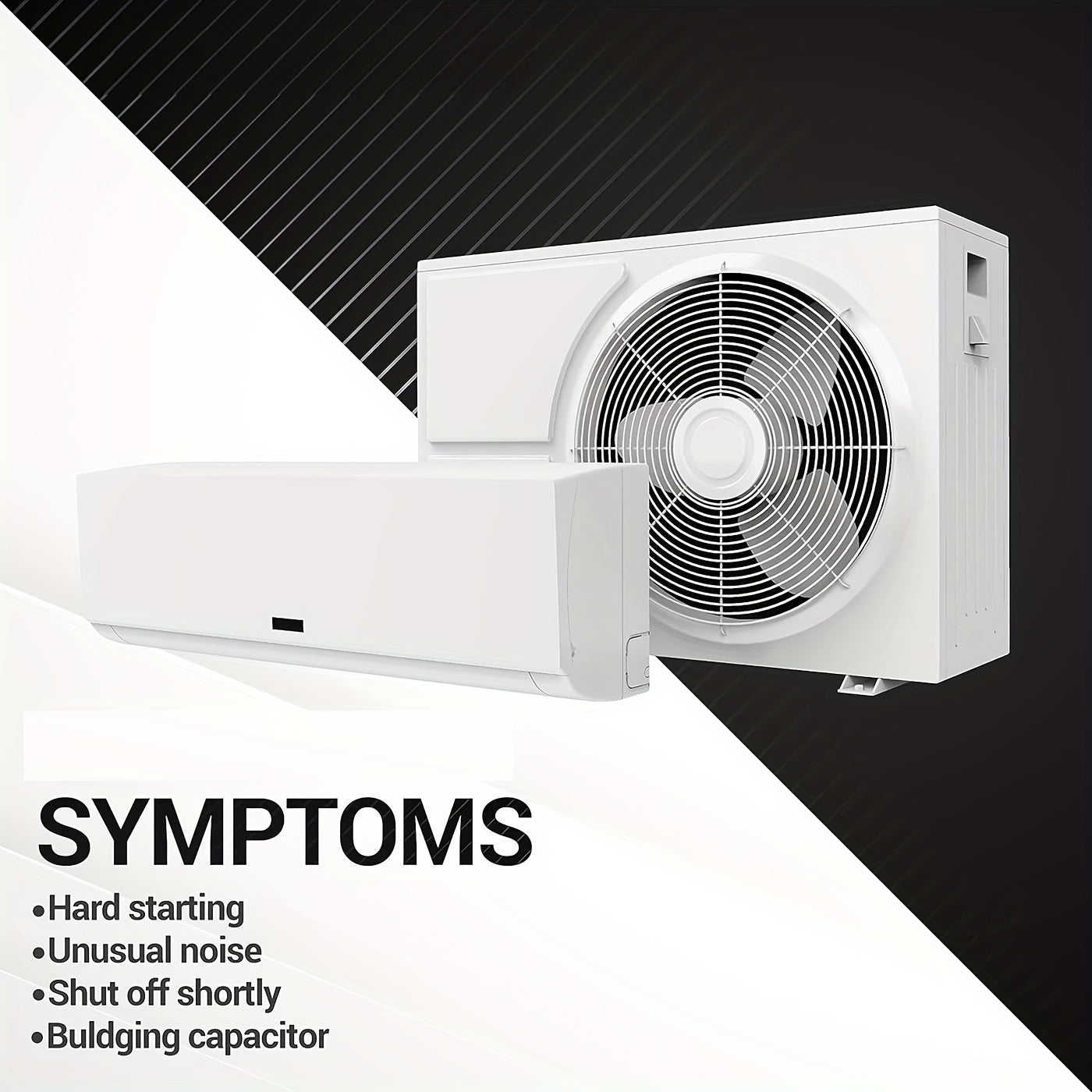 AC Capacitor 45+5uF 45/5MFD 450V, Condenser Capacitor